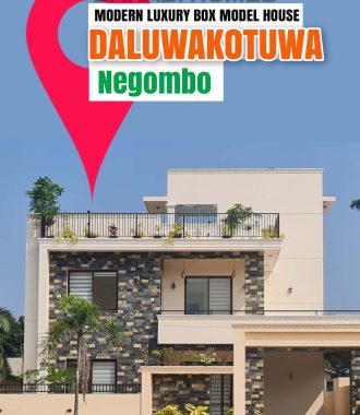 Modern Luxury Box Model House with Landscaped Rooftop Garden | Daluwakotuwa Negombo